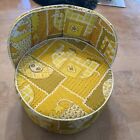 Vintage 70 s Portable Child Booster Seat Toddlers Gold Yellow Animals Vinyl Mcm