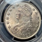 1825 50c Capped Bust Half Dollar Pcgs Au55 O-105 Amazing Full Blast Luster  j360