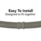 Puri Tech Vacuum Hose Navigator Pool Vac Ultra Aquabug 1 5in X 4ft Lt  Grey 8 Pk