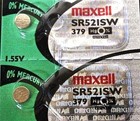 379 Maxell Watch Batteries Sr521sw Sr521 V379 New Packaging Authorized Seller