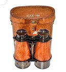 Nautical Brass Binoculars Antique Monocular Vintage Gift Telescope Leather