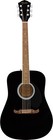 Fender Fa-125 Dreadnought Acoustic Guitar - Black W  Gig Bag