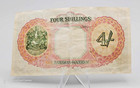 Bahamas Banknote  Four Shillings  1936 Nd  P-9   Circulated
