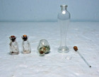 Vtg  4 Miniature Glass Bottles -  2  Owens - Sailboat In Bottle - Perfume