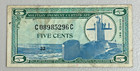 U s  Military Payment Certificate  mpc  Series 681     5 Cents  5     Lot A23