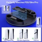 Newdery Charging Station Ps5 slim pro Stand Console With Adjustable Rgb Light
