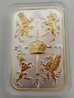 2023 Silver 1 Oz  999 Gilded King Charles Iii Royal Celebration Bar Edition