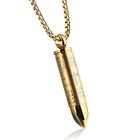 Urn Necklace For Ashes Cremation Gift Bullet Necklace Cylinder Prayer Jewelry