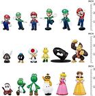 48 Pcs Super Mario Brothers Action Figures Toys  Super Mary Mini Action Figures