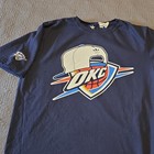 Adidas Originals Navy Graphic Print Crew Neck T-shirt Xl Men Cotton Logo Nba