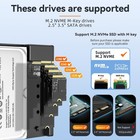 Maiwo Usb C M 2 Nvme Ssd Enclosure To 3 5   2 5   Sata With    