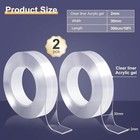 Double Sided Tape 10ft Heavy Duty Super Tough Clear Mounting Sticky Removable Wa