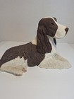 Vintage  1987  Sandicast Sculpture Of A Liver Color Springer Spaniel    
