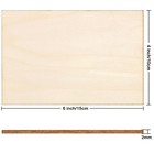 Blisstime 16pcs 4x6 Inch Wood Squares Unfinished 16pcs  Wooden