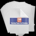 Tracing Paper For Drawing Trace Paper - 200 Sheets White Translucent Traci