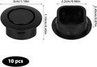 10pcs Car Bumper Hole Plugs For Parking Sensor Radar Holes  Waterproof Dust-proo