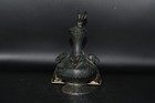 Genuine Ancient Roman Imperial Period Jug Vessel With Ibex   Ram Head Protomes