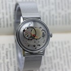 Wristwatch Raketa Skeleton Minimal Steampunk Style Vintage Soviet  Case 34mm 