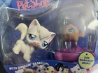 Littlest Pet Shop White Angora Cat 9 And Fish 10 Pet Pairs New