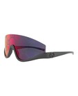 Gucci Womens Shield wrap Grey Grey Red Fashion Designer Eyewear