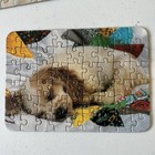 Vintage Lot Of 3 Mini Jigsaw Puzzles 7    Hamster   Candy   Puppy   Complete