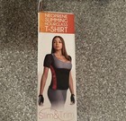 Slim trim Neoprene Slimming Hourglass Shaping Top Xl Black red Firm Waist Back