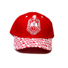 Delta Sigma Theta Sorority Graphic Baseball Cap Embroidered Liscensed Adjustable