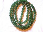 Magnificent  Islamic Shah Maghsoud 99 Graduated Large Green Beads 15o Grams