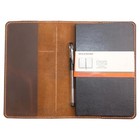 Refillable Journal Cover For Classic Moleskine Large Size xl Large Volant Brown