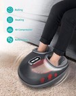 Nekteck Shiatsu Foot Massager Machine With Soothing Heat Deep Kneading Therap   