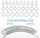 Ring Sizer Measuring Tool Set     27 Pcs Ring Sizing Kit  0-13  With Half Sizes