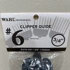 3 4    Wahl Attachment Clipper Guide Comb Guard 19mm  6 Black Genuine Vintage New