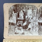 Antique 1897 A Box Of Mice Amongst Wedding Gifts Stereoview Photo Card P2959