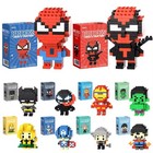 Super Hero Building Block Figures Spider Man Deadpool Venom Iron Man Batman Mini