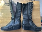 Bionica Culture Womens Boots 8 5 M Black Lace Up High Calf Shaft