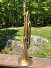 Ludwig Single Valve Bugle   Field Trumpet     Mid Century Vintage Brass - As-is