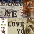 Oycbuzo Golden Black Led Marquee Letter - Industrial  Vintage Style Light Up Alp