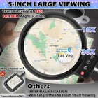 30x 10x Large Floor Magnifying Glass With Light And Stand 72 Led Adjustable Heig