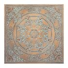 Faux Tin Ceiling Tiles Antique Decor Wall Panels Pl18 Weather Copper 10pcs lot