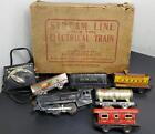Antique Marx Stream Line Steam Type Electrical Train Set In Original Box Rc Nice