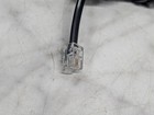 Black Coiled Telephone Handset Cord 2 Wire Modular Cable Curly Line