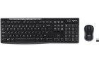 Logitech Mk270 Wireless Keyboard   Mouse Combo Black W  8 Multimedia Keys  new 