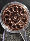 1 Oz 999 Fine Copper Fugio Cent Round With Capsule   Stand