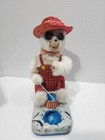 Vintage Alps Cragstan Fishing Polar Bear Lighted Battery Operated W box