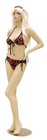 Adult Female Realistic Fleshtone Fiberglass Fashion Mannequin With Base And Wig