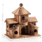 Rustic Wooden Birdhouse For Outside - Cottage Garden Decor - Arrives Assembled