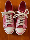 Woman   s Gotta Flurt Hot Pink Sequined Shoes 8 5m Pre Worn Very Good Condition