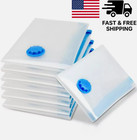 10x Jumbo Vacuum Storage Bags Travel Space Saver Garment Seal Clothes Hand Pump
