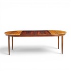 Jl Moller Mid Century Danish Rosewood Expanding Dining Table With 2 Leaves
