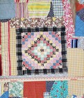Vintage Cutter Quilt Top Foundation Pieced Crazy Quilt 1930 s-40 s